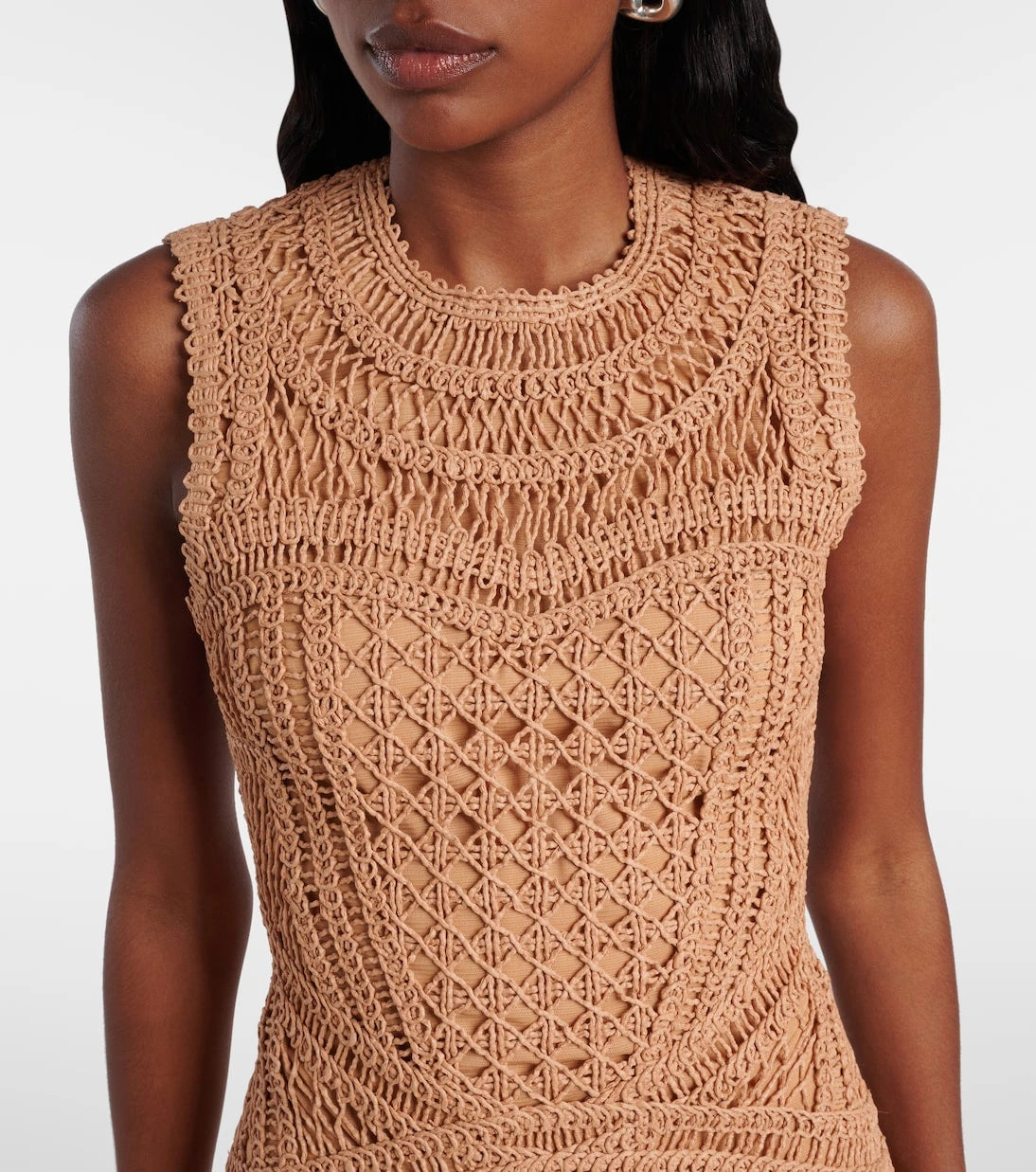 Simkhai - Coen raffia-blend minidress