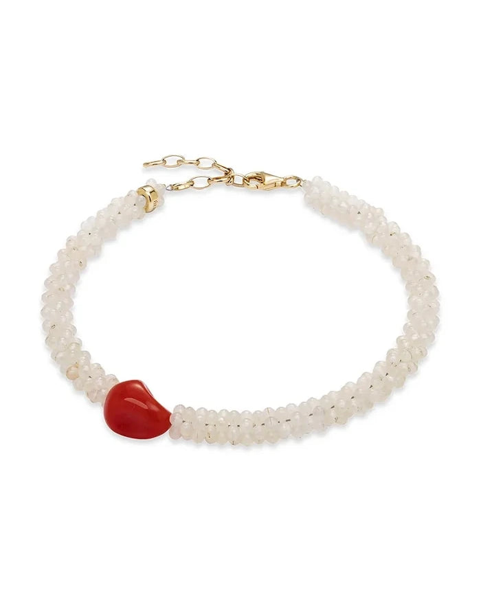 Cream Anklet