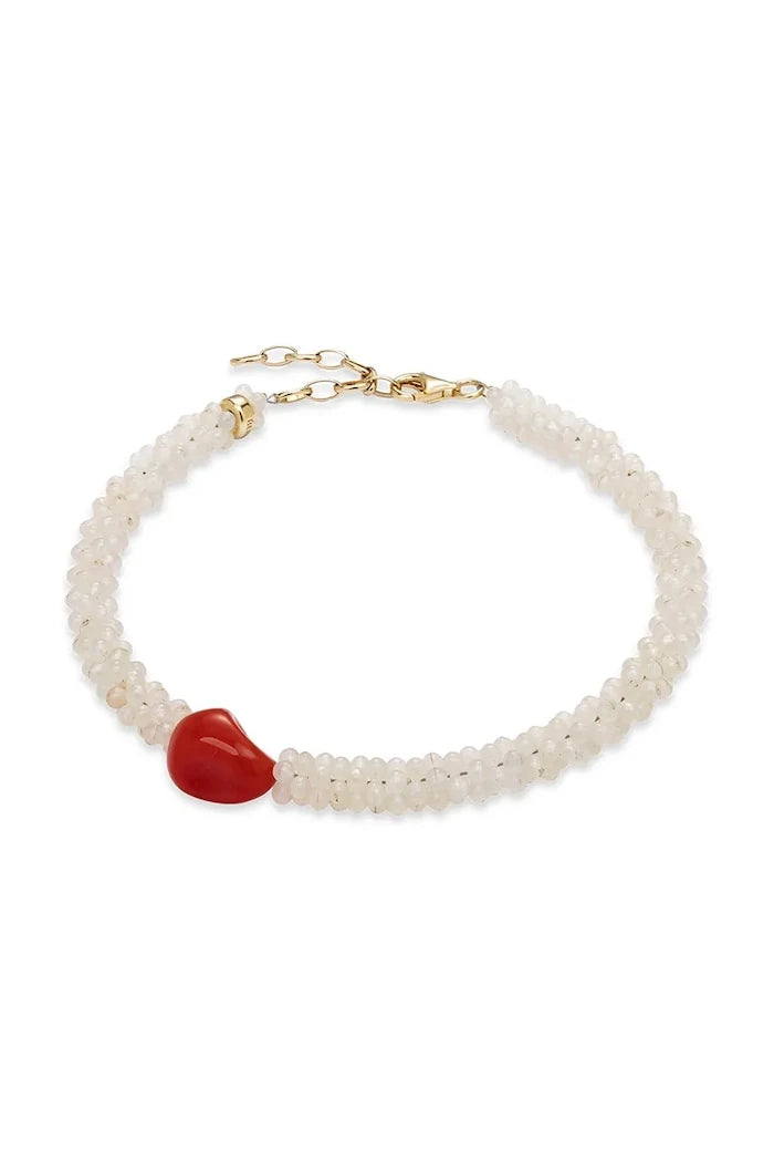 Cream Anklet