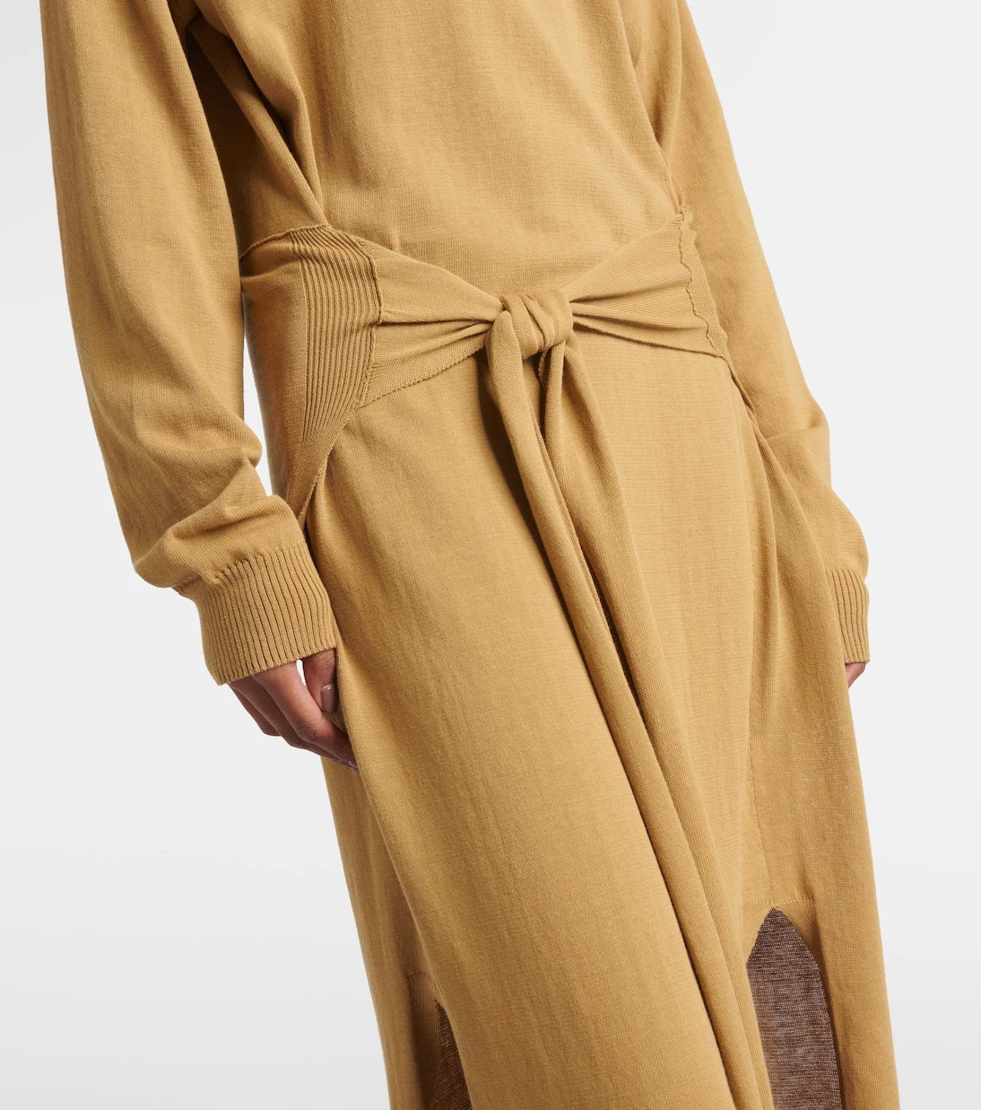Lemaire - Trompe-l'œil cotton midi dress