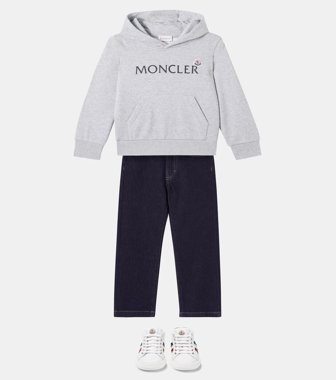 Moncler Enfant - Logo cotton jersey hoodie