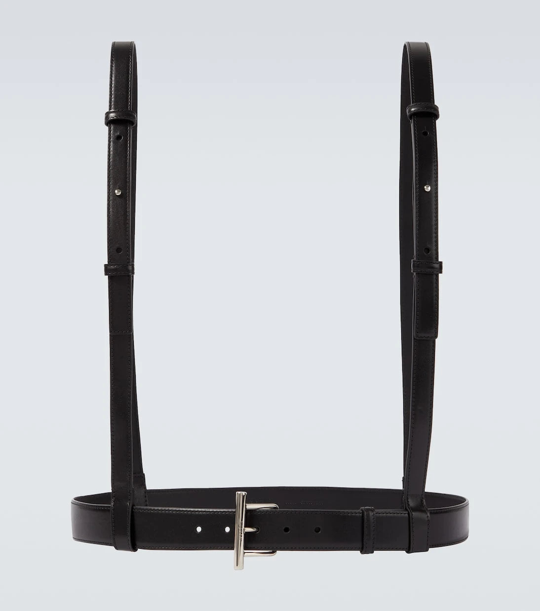McQueen - T-Bar Harness leather belt