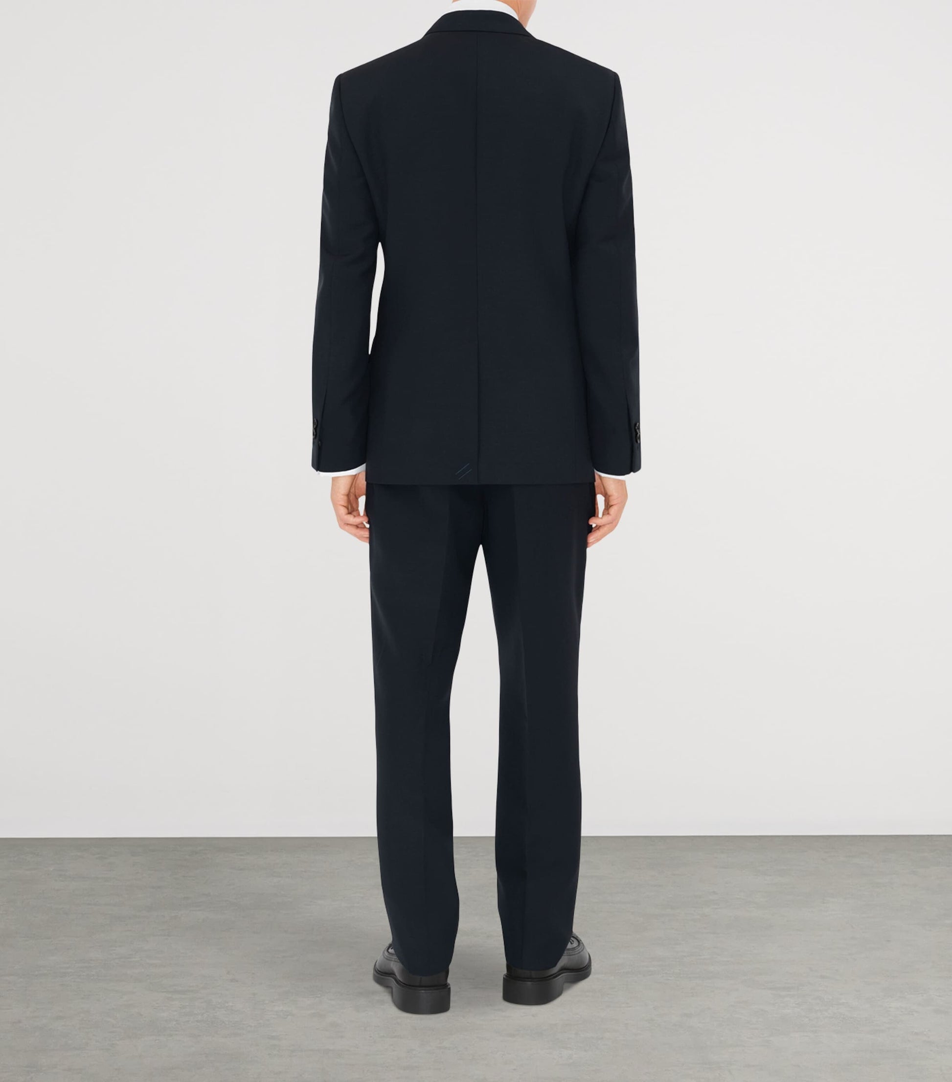 Burberry Navy Wool-Mohair Slim Tailored Blazer