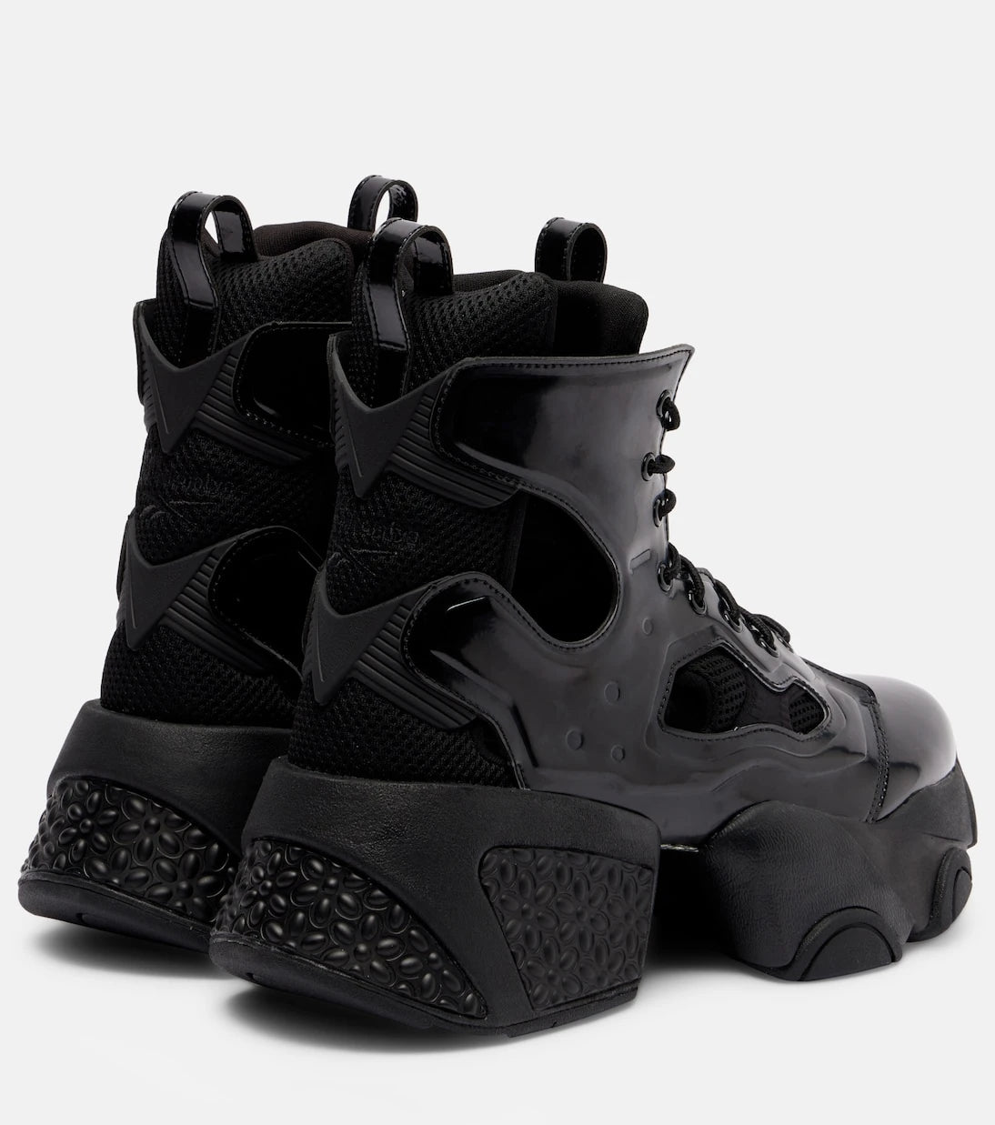 Noir Kei Ninomiya - x Reebok cutout platform ankle boots