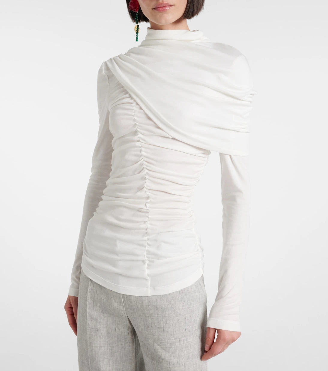 Magda Butrym - Draped cotton blouse