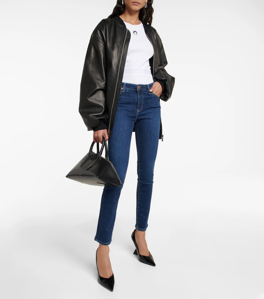 AG Jeans - Mari high-rise slim jeans