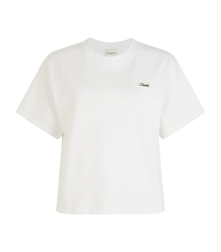 White Logo-Patch T-Shirt