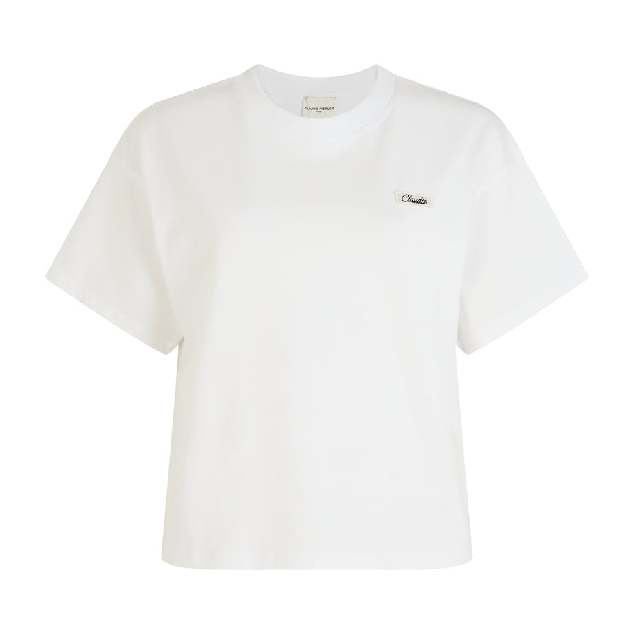 White Logo-Patch T-Shirt