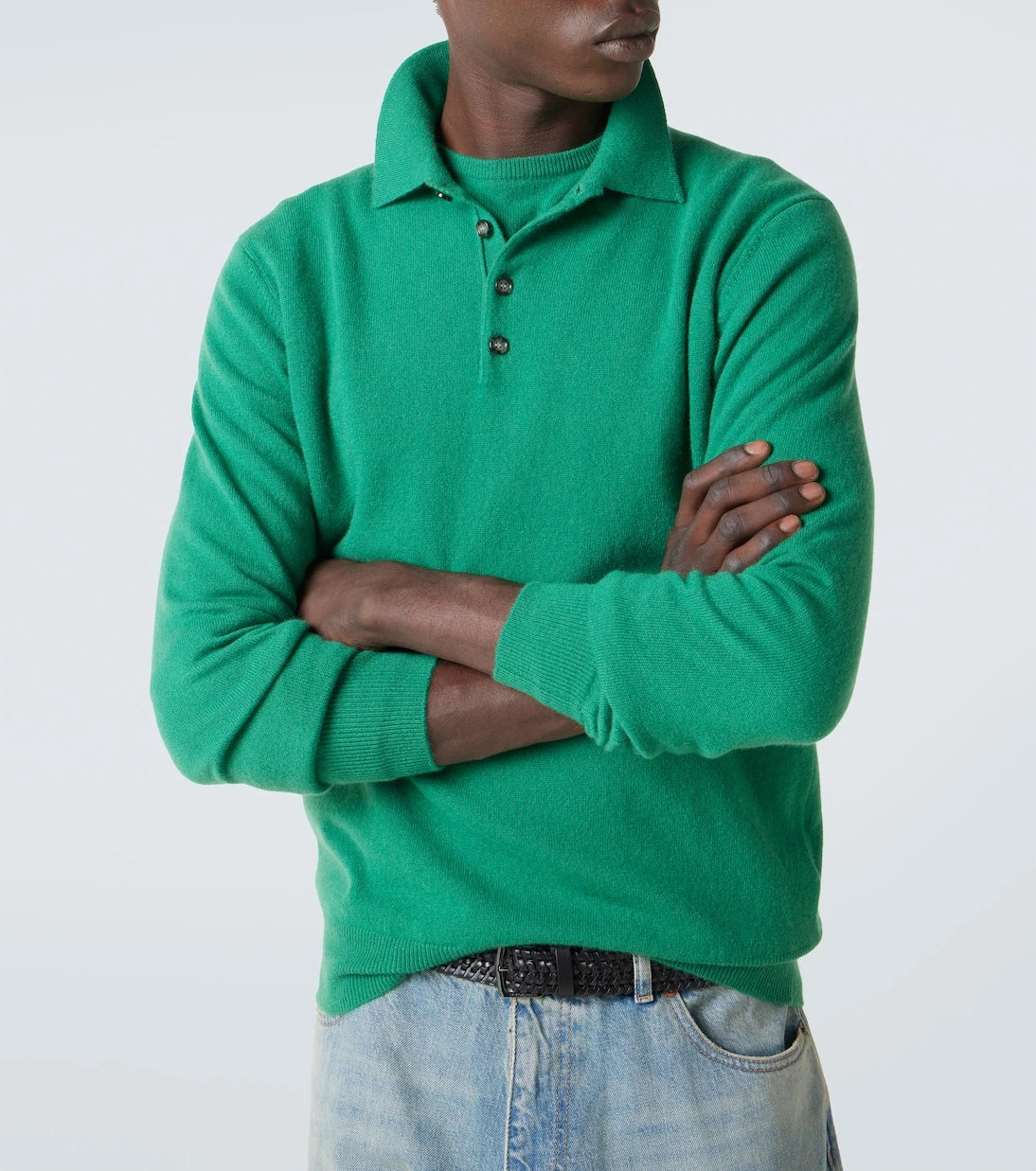 Allude - Cashmere polo sweater