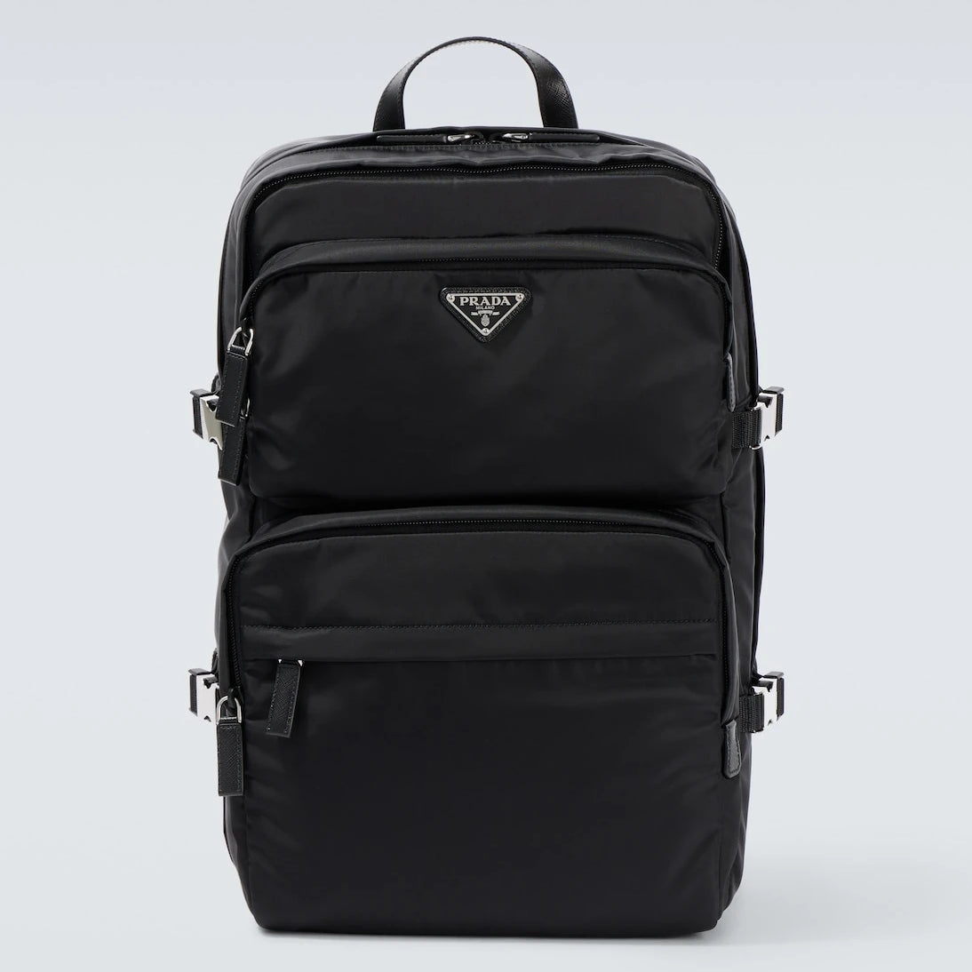 Prada - Re-Nylon leather-trimmed backpack