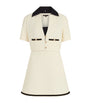 Maje White Tweed-Effect Jacket and Mini Dress Set