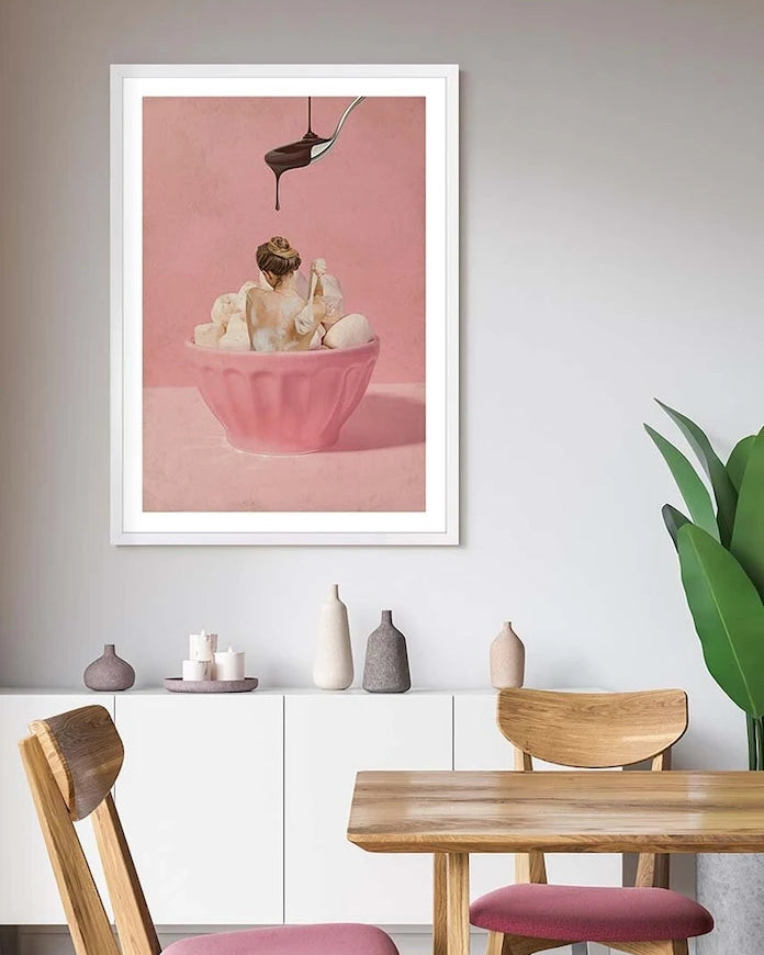 Çerçeveli kağıt baskı 50x70 cm