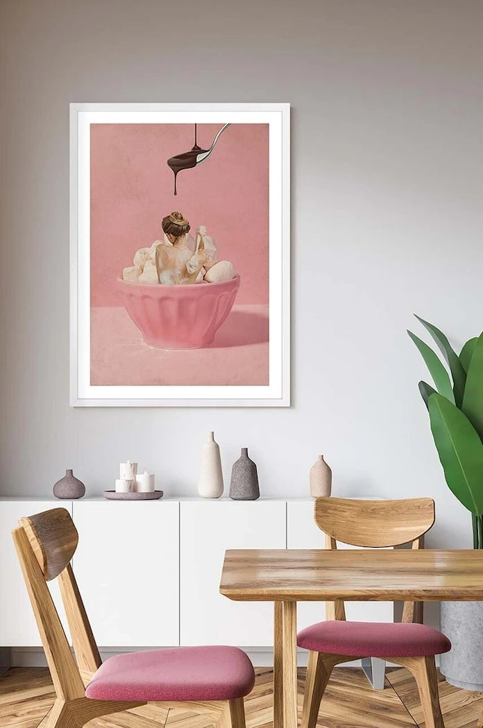 Çerçeveli kağıt baskı 50x70 cm