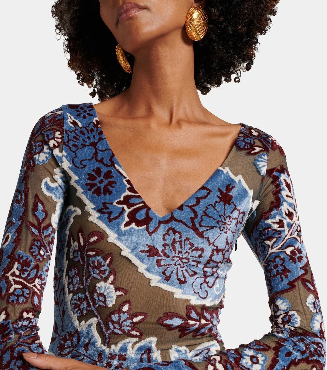 Etro - Printed midi dress