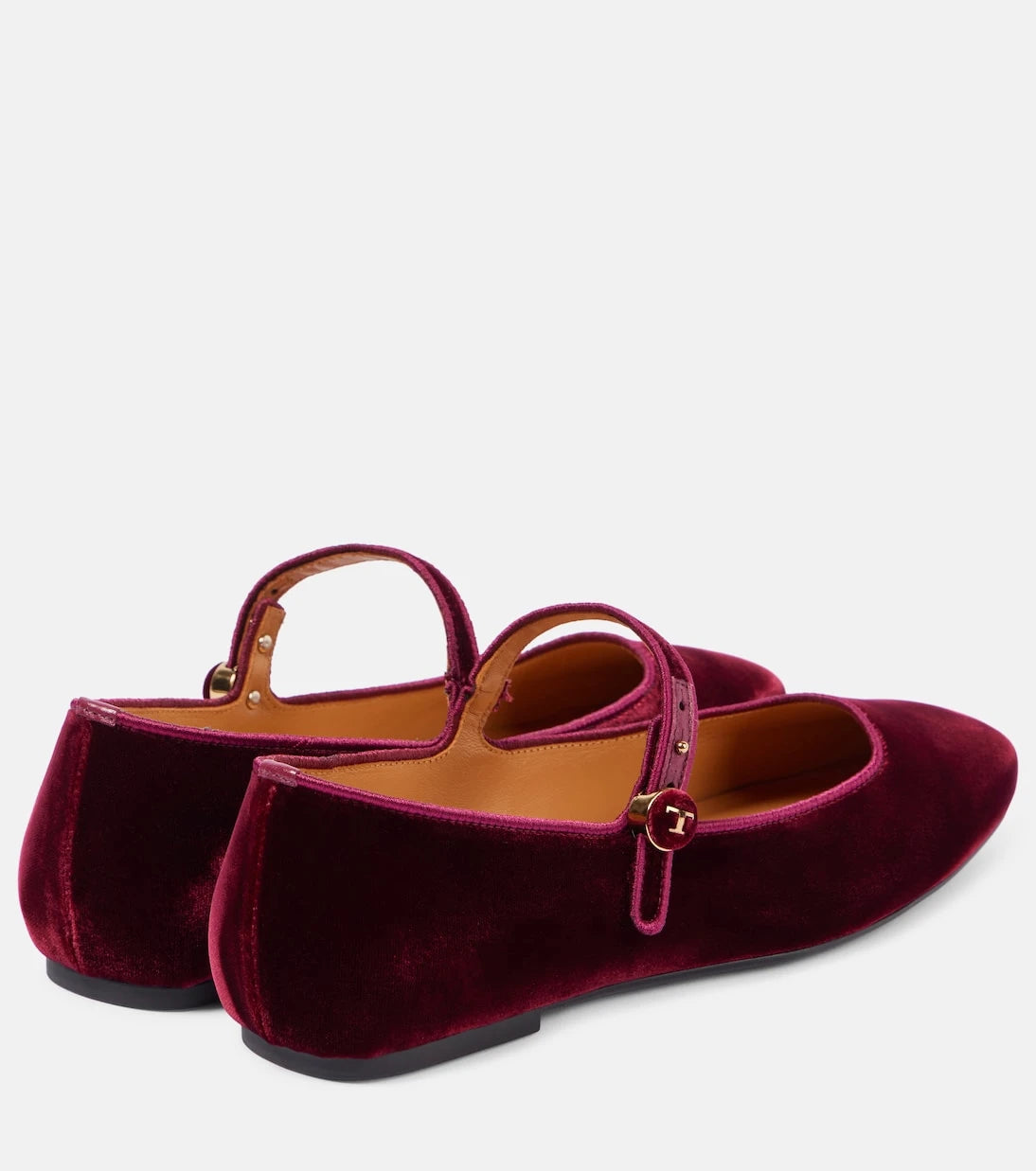 Tod's - Velvet Mary Jane flats