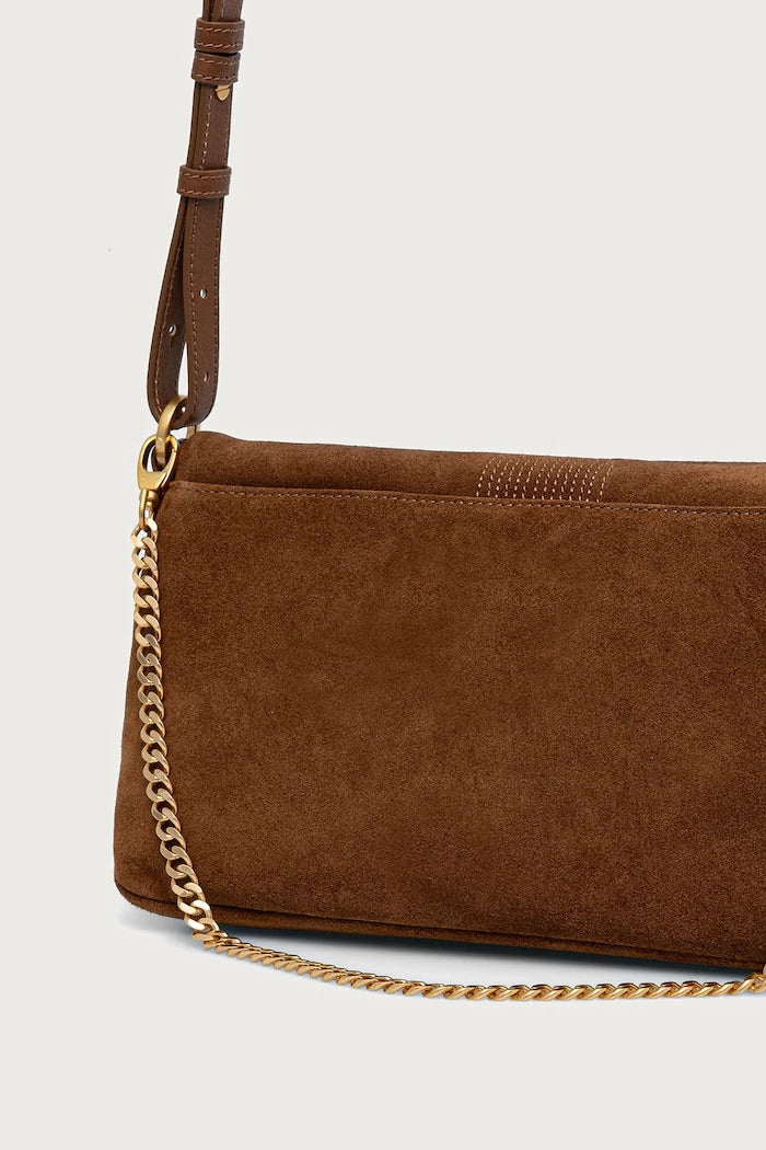 ROCKY süet kadın crossbody çanta