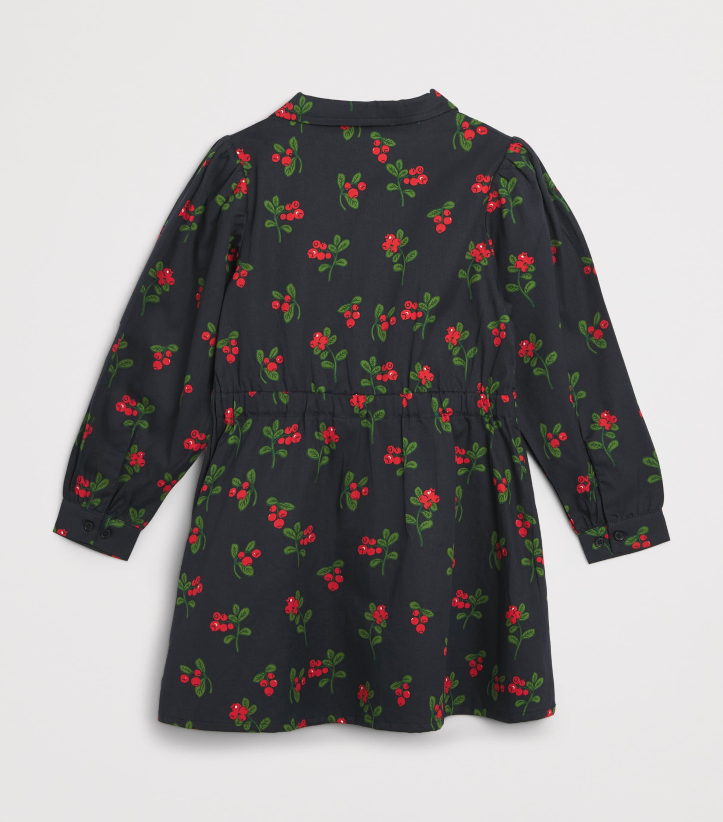 Mini Rodini Black Organic Cotton Lingoberries Dress (3-11 Years)