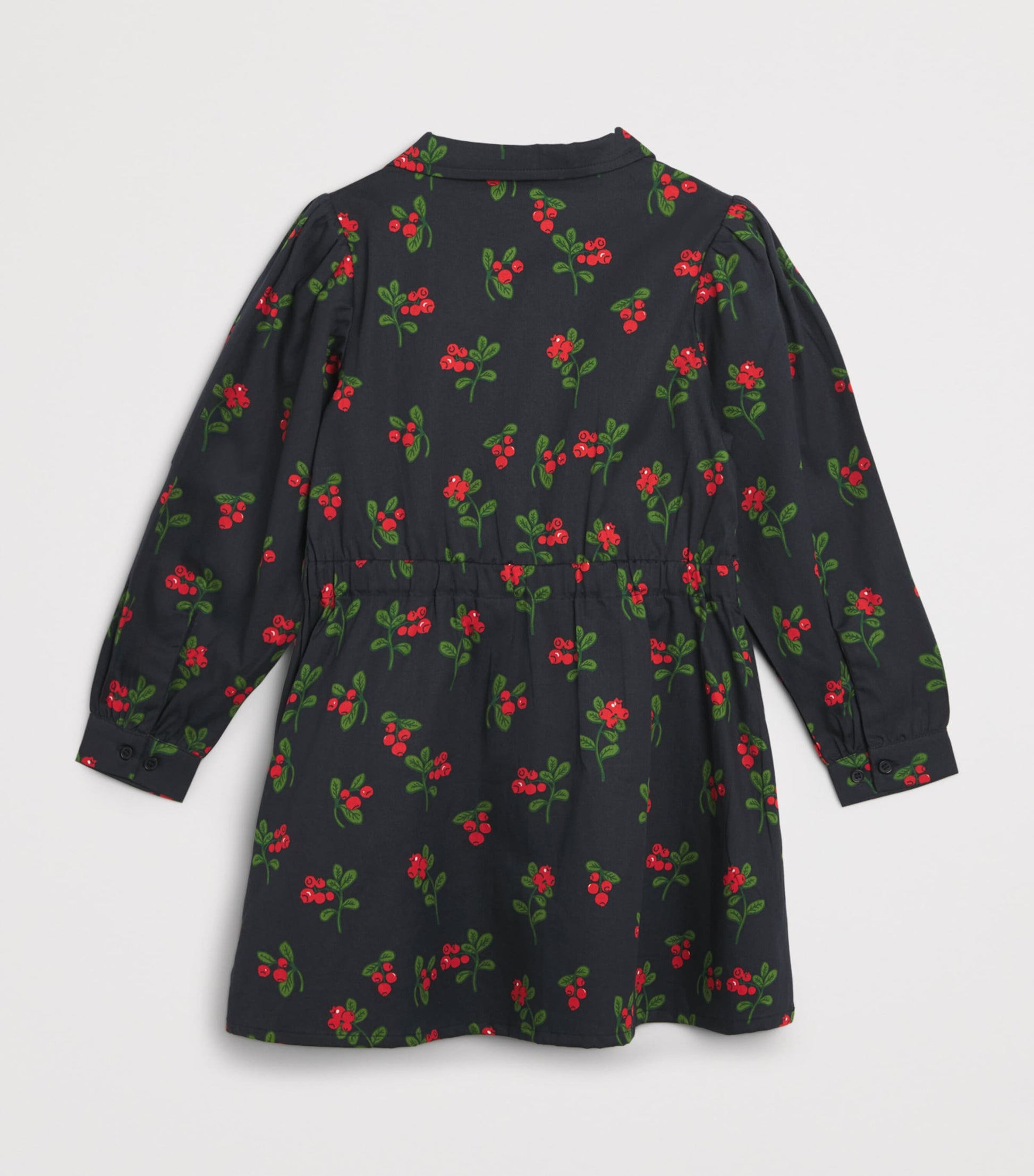 Mini Rodini Black Organic Cotton Lingoberries Dress (3-11 Years)