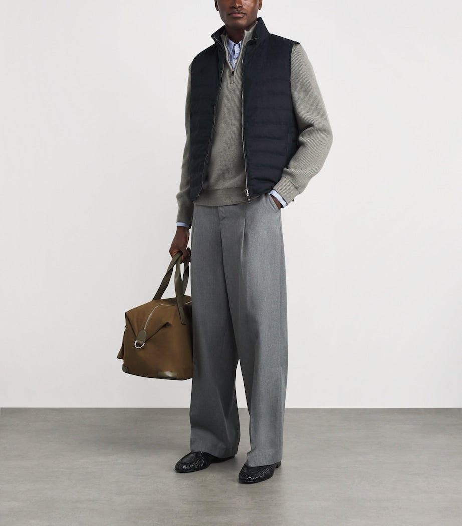 Virgin Wool Reversible Down Gilet