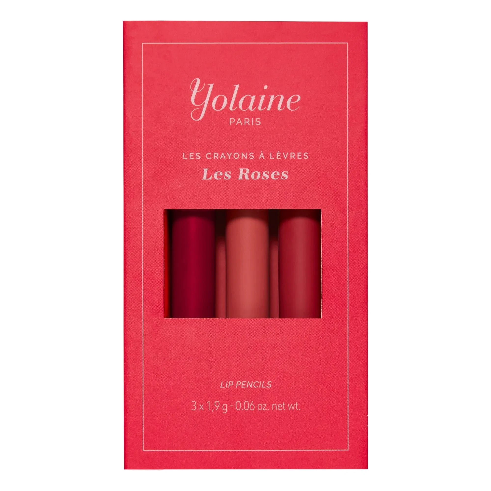 YOLAINE - Les Crayons à lèvres - Les Roses - Set of 3