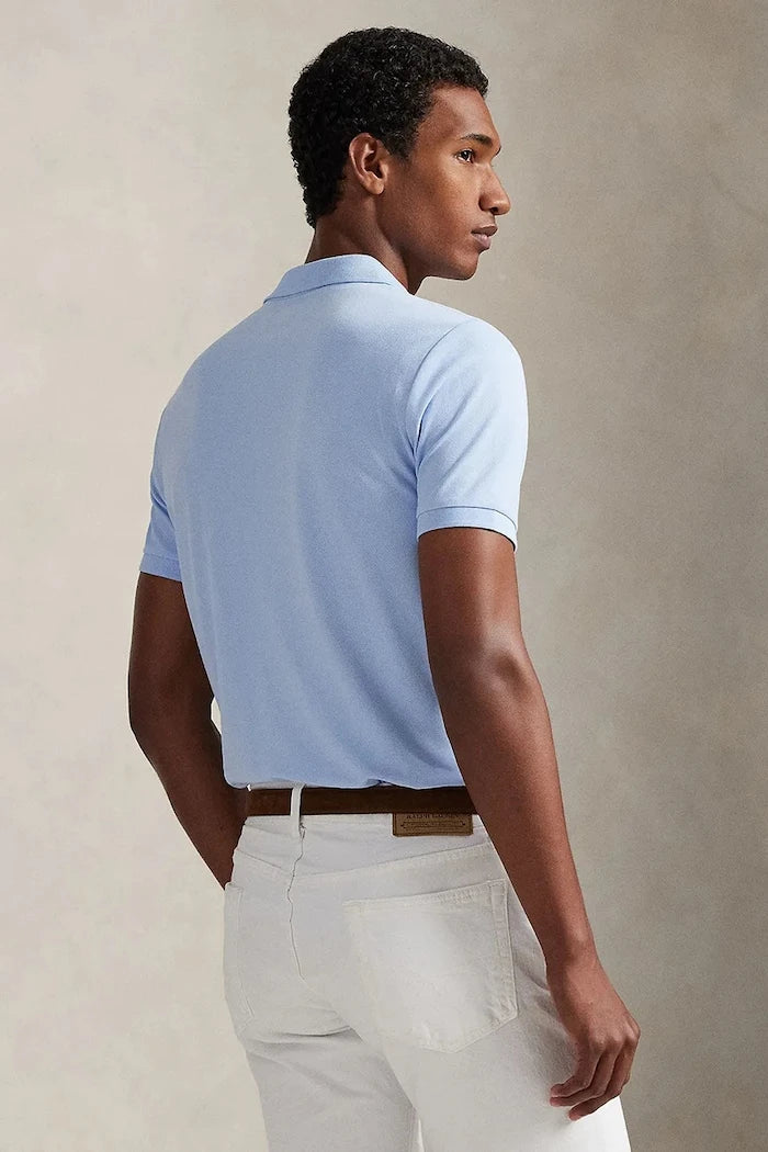 Памучна тениска с яка Polo Ralph Lauren