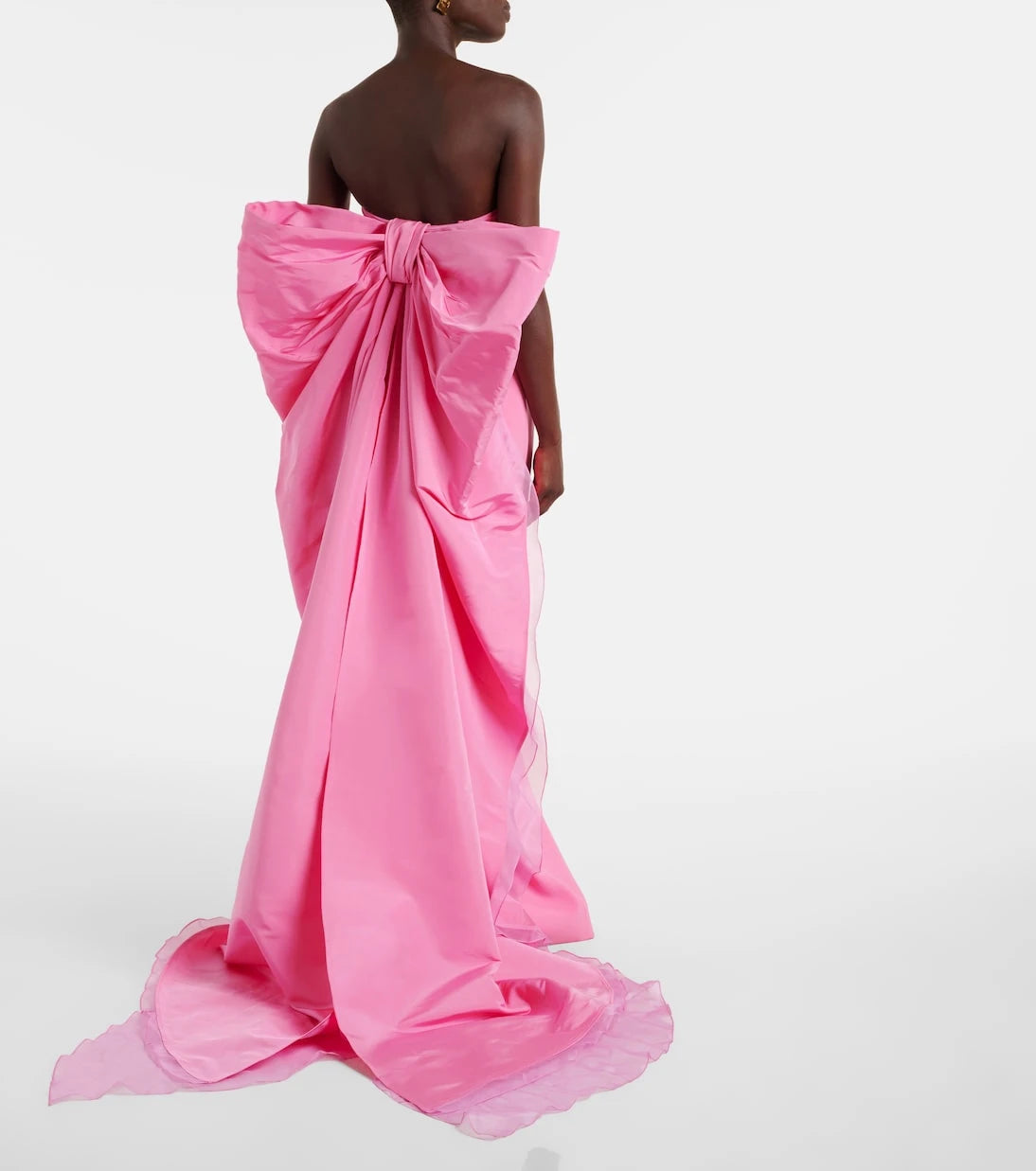 Carolina Herrera - Bow-detail strapless crêpe gown