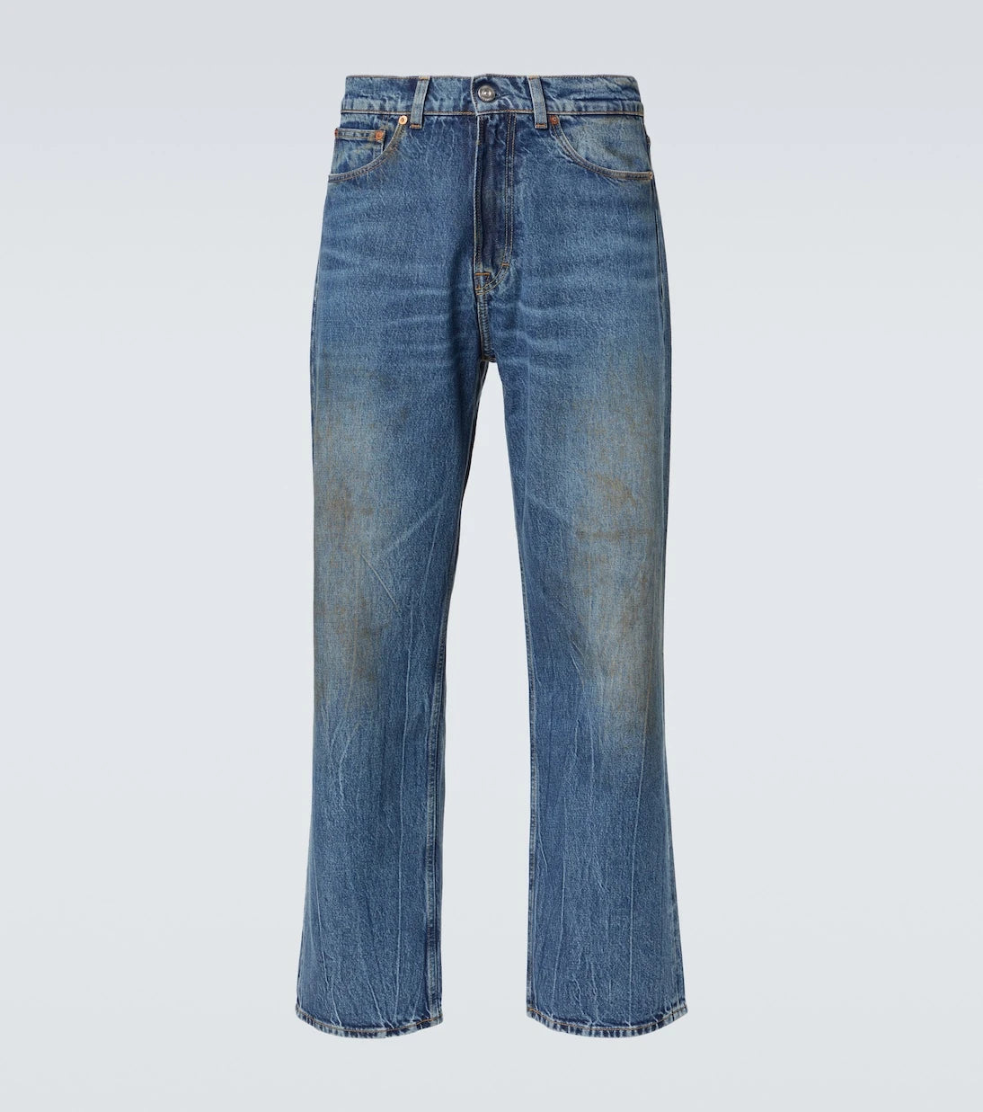 Our Legacy - Third Cut distressed wide-leg jeans