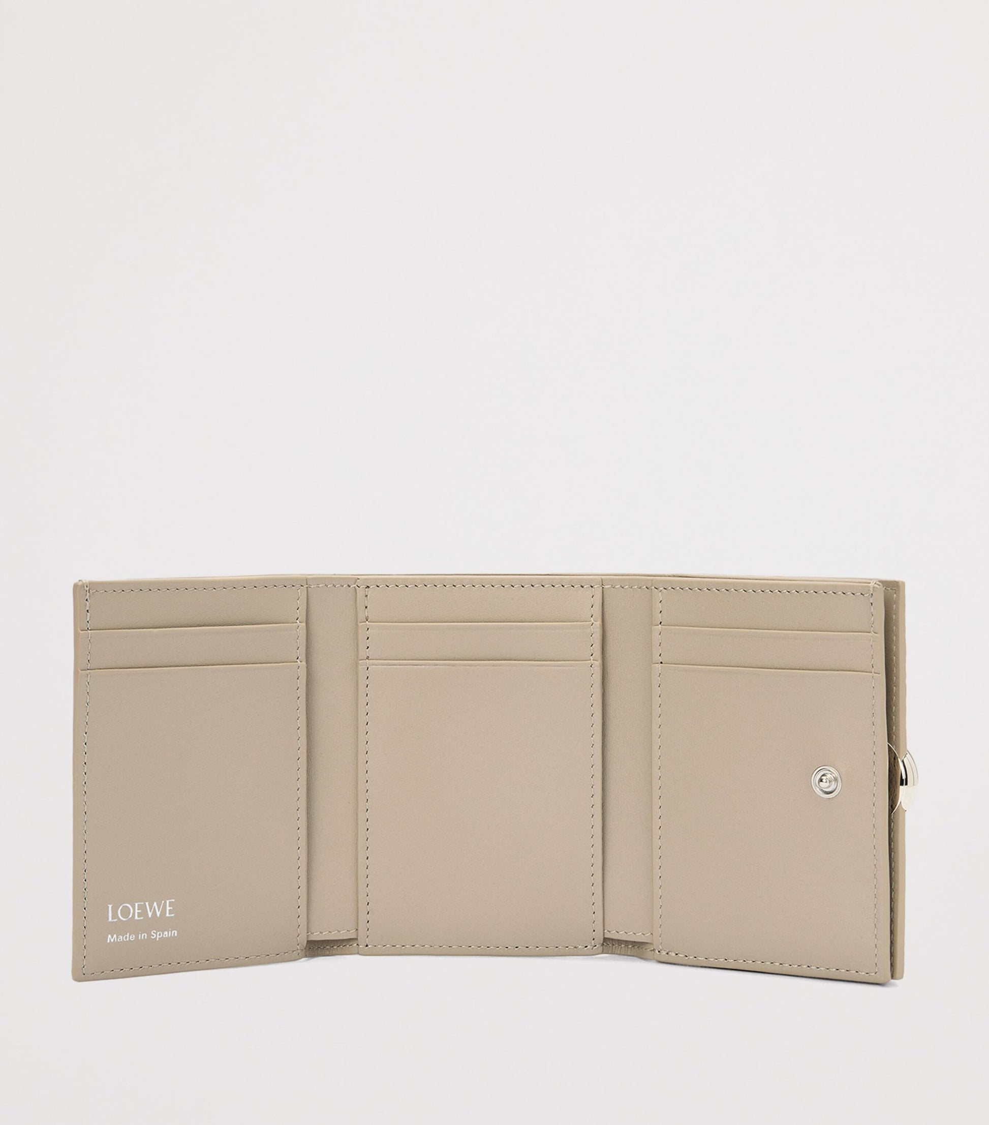 LOEWE Green Leather Pebble Wallet
