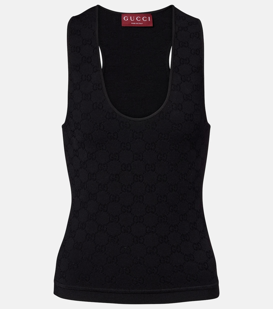 Gucci - GG cotton-blend jacquard tank top