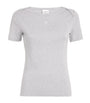 Claudie Pierlot Grey Cotton Short-Sleeve T-Shirt