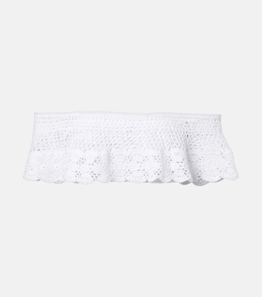 Anna Kosturova - Crochet off-shoulder cotton crop top
