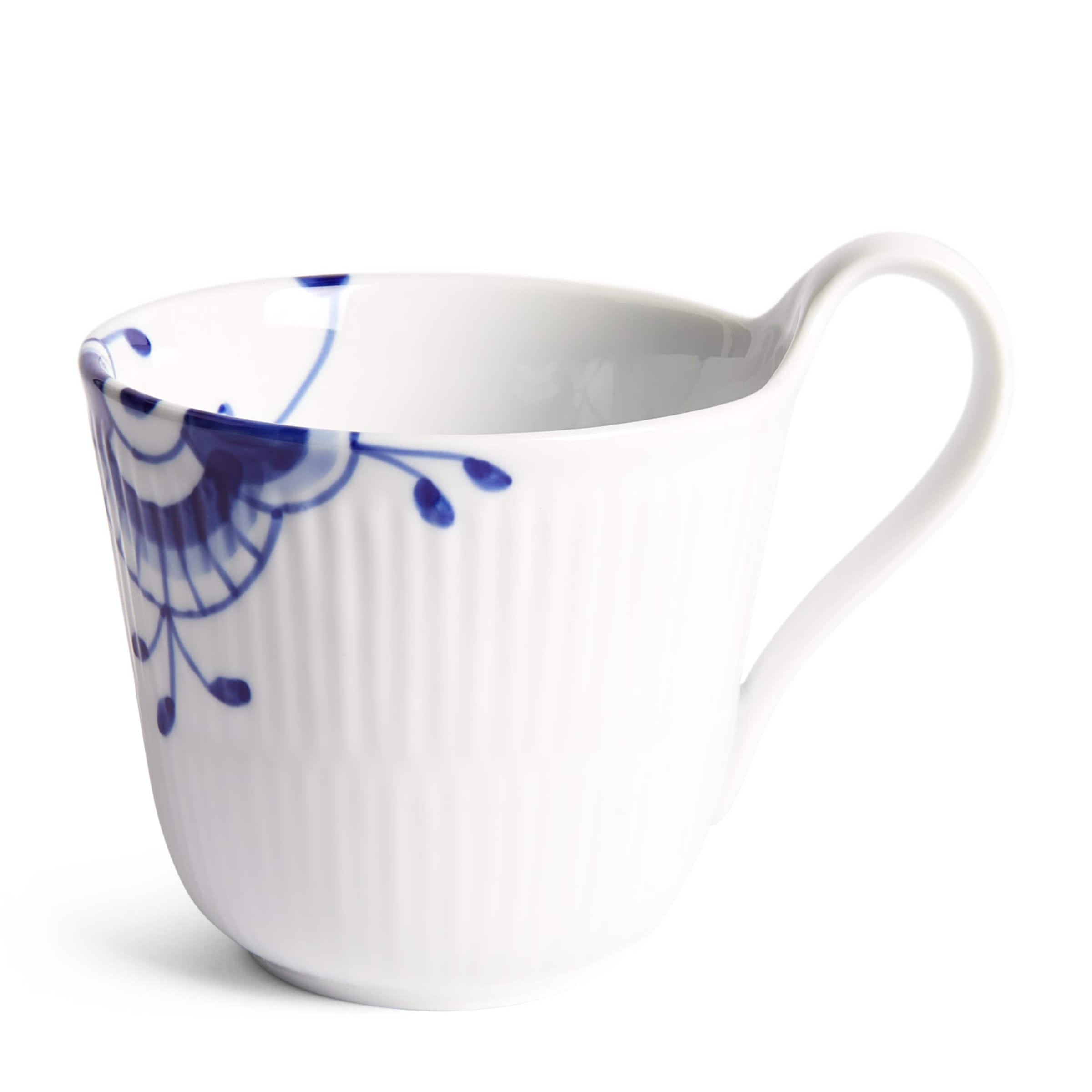 Blue Fluted Mega High-Handle Mug (330ml)
