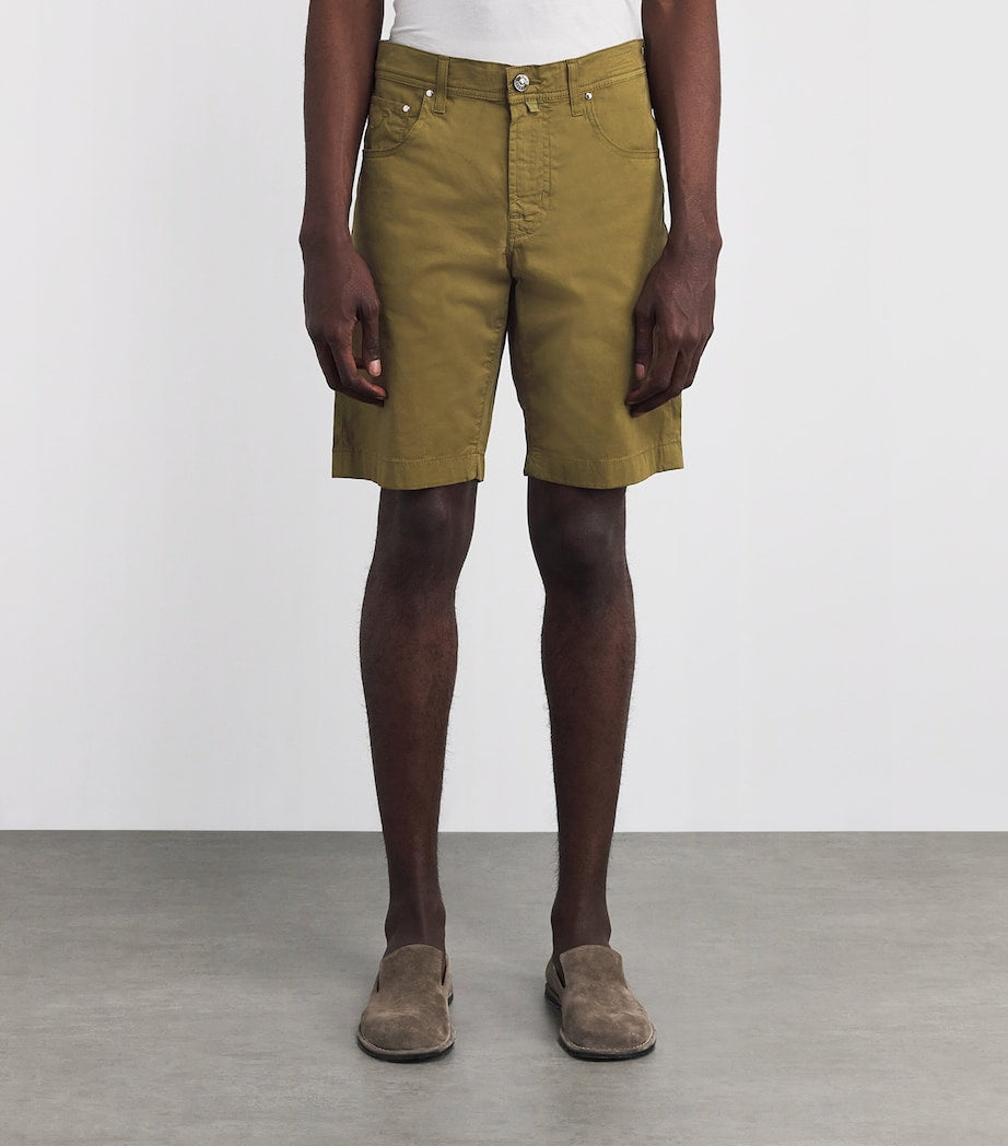 JACOB COHËN Stretch Cotton Nicolas Bermuda Shorts