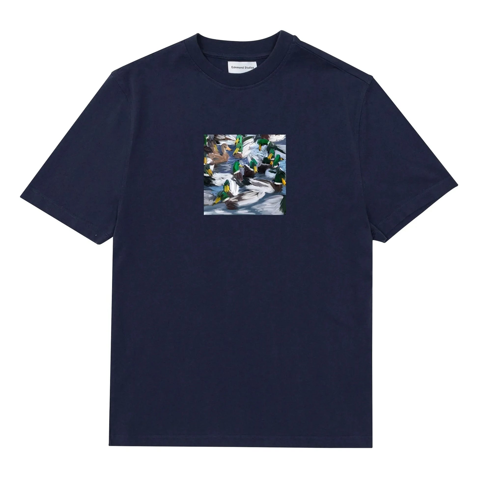 Edmmond Studios - Duck Lake cotton T-shirt  | Dark Blue