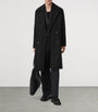 Black Wool-Blend Curran Overcoat