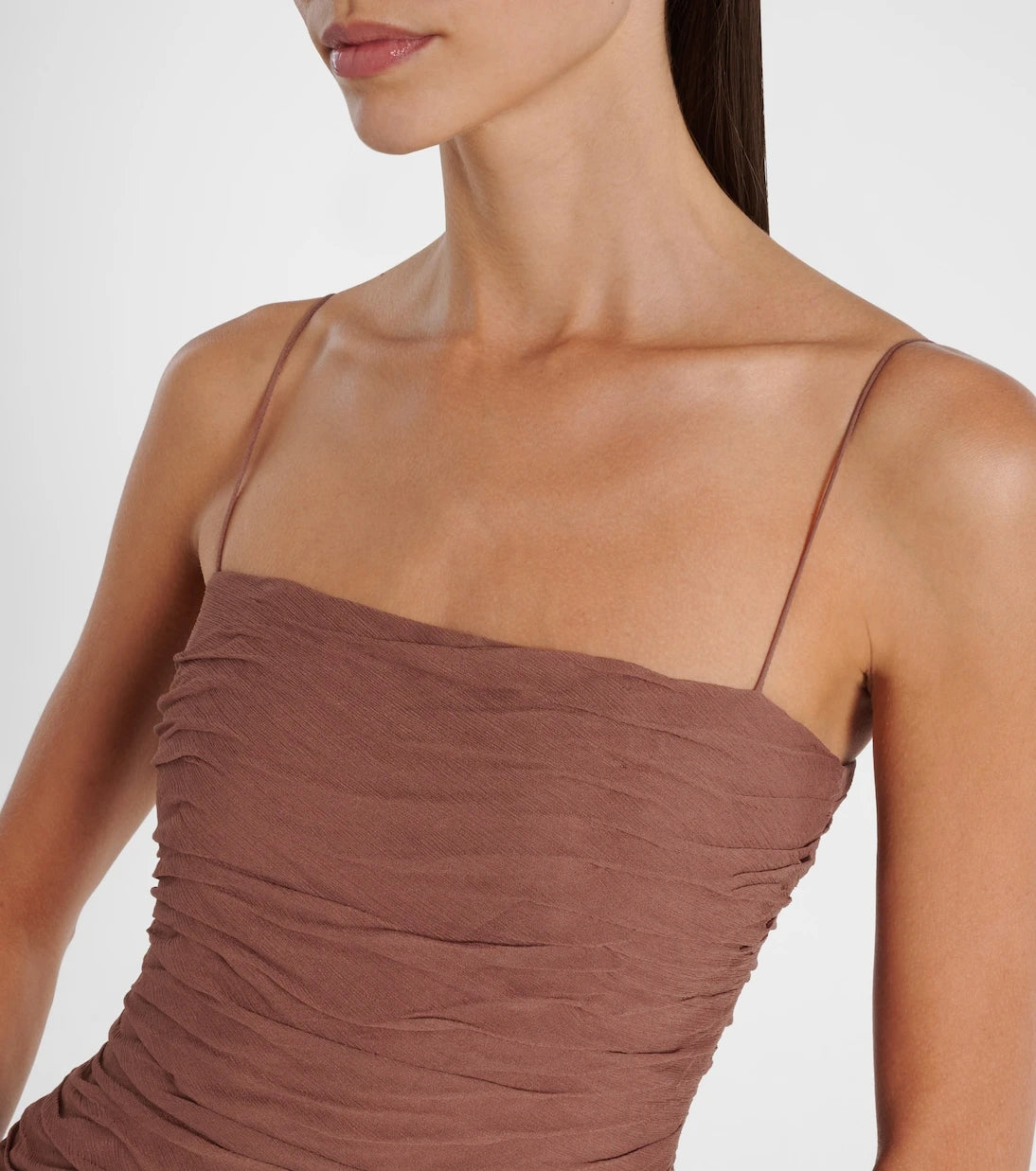 Staud - Dalton gathered ruched maxi dress