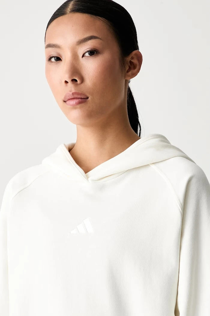 pamuktan kadın adidas kapüşonlu sweatshirt