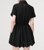 LOEWE Black Tie-Waist Mini Shirt Dress