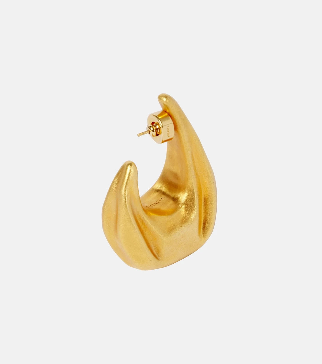 Khaite - Olivia Medium gold-plated hoop earrings