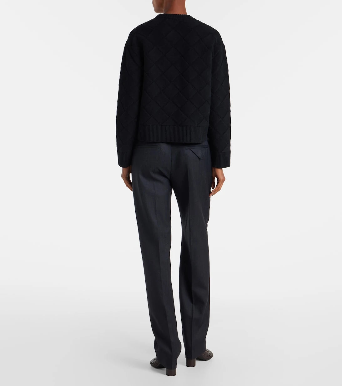 Bottega Veneta - سترة إنترتشيو صوفية مخلوطة