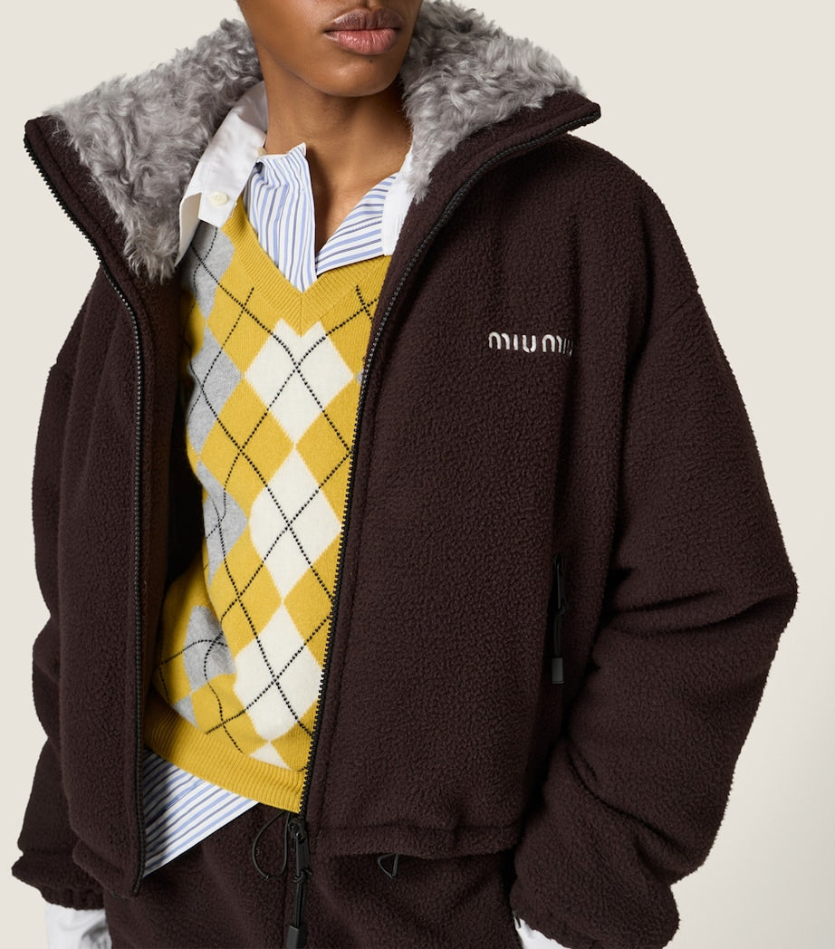 Fleece Cropped Jacket