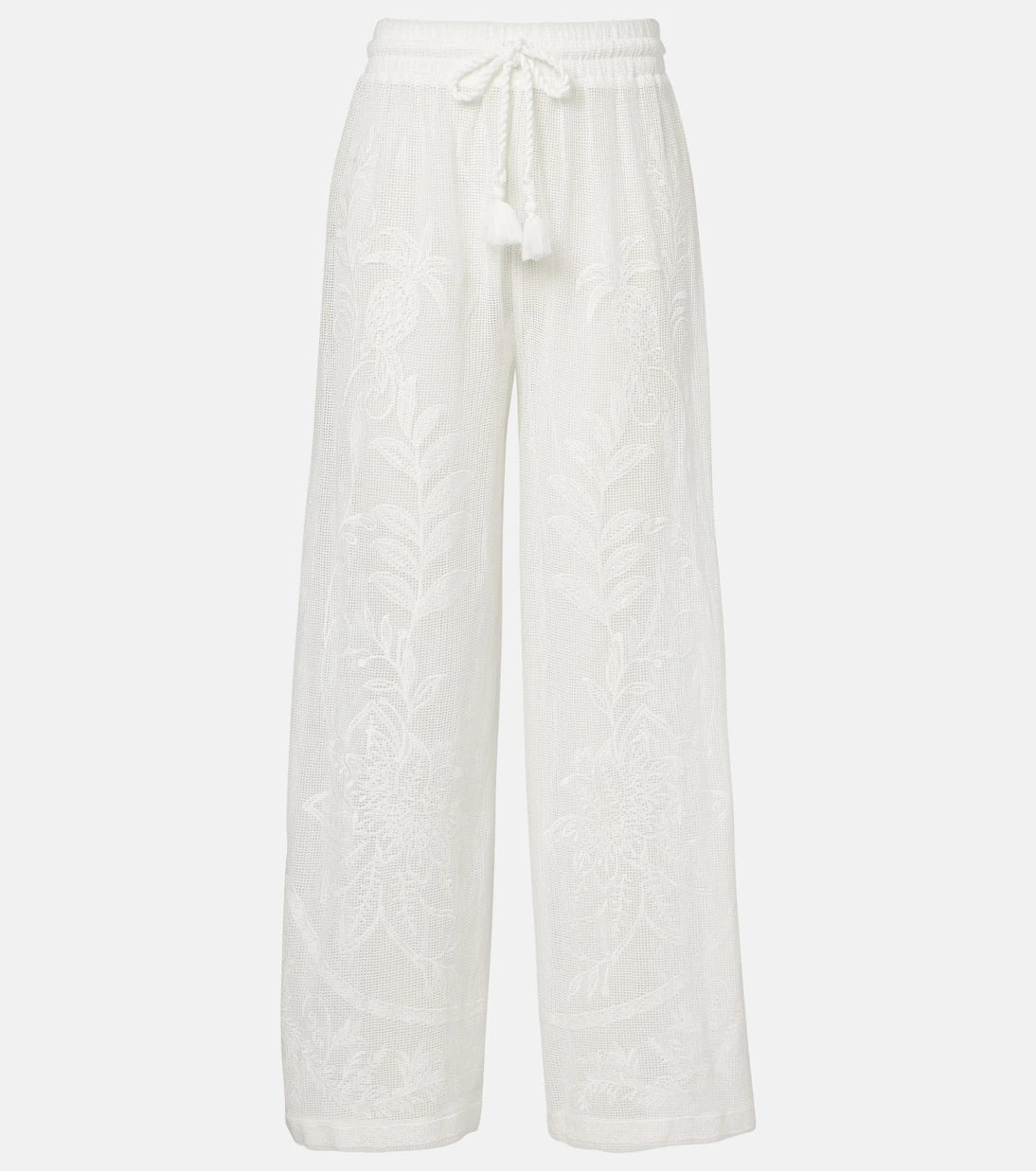 Farm Rio - Nina embroidered cotton pants