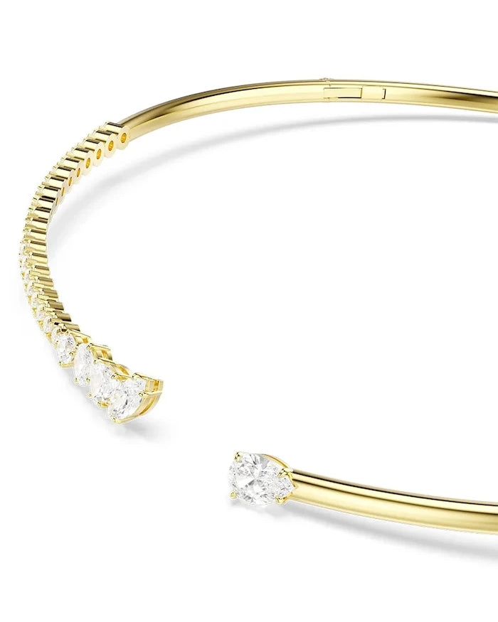 Swarovski kadın choker kolye, altın kaplama, zirkonlu MESMERA