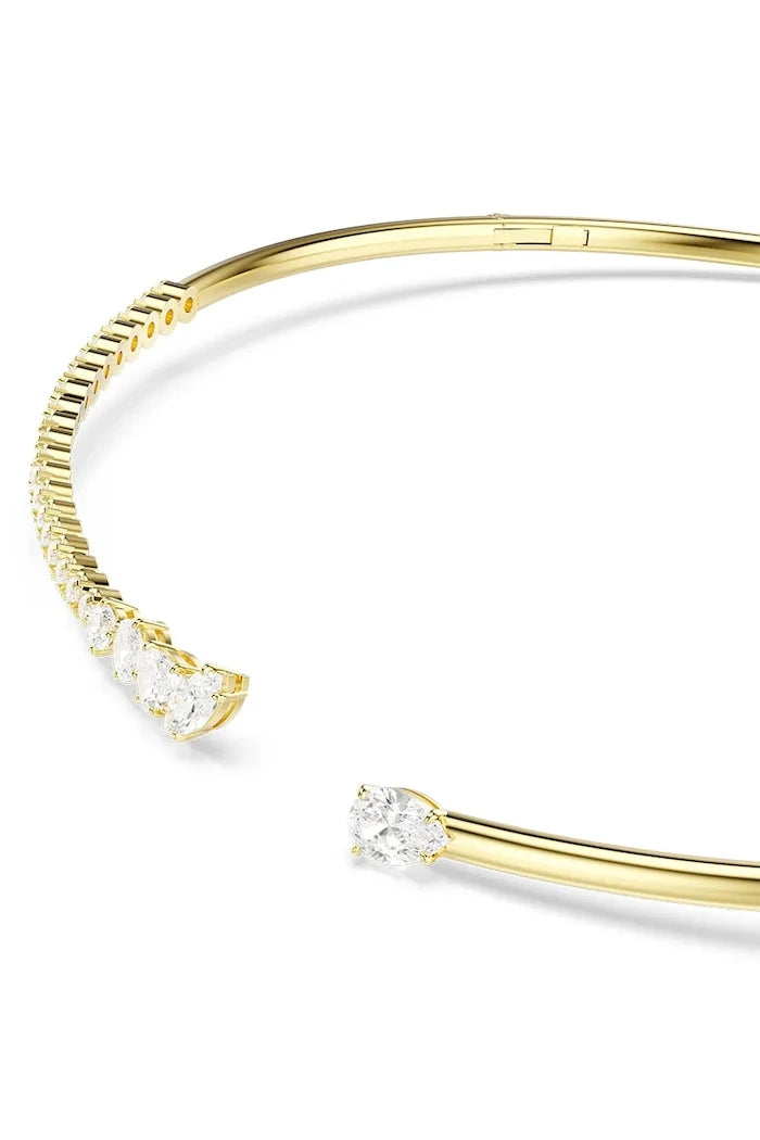 Swarovski kadın choker kolye, altın kaplama, zirkonlu MESMERA