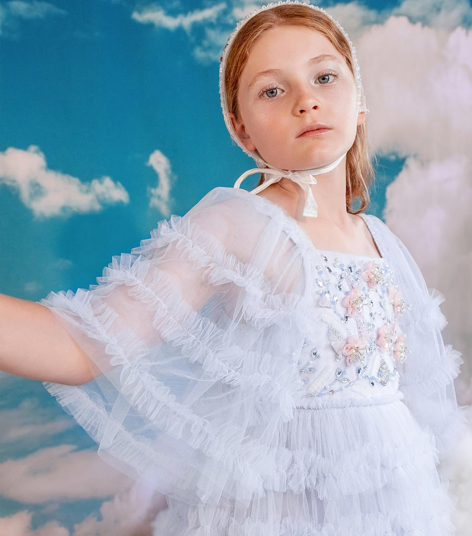 Silver Cotton Blooming Blossom Dress (12 Years)