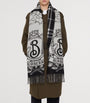 Black Cashmere Reversible Stormy Knight Scarf