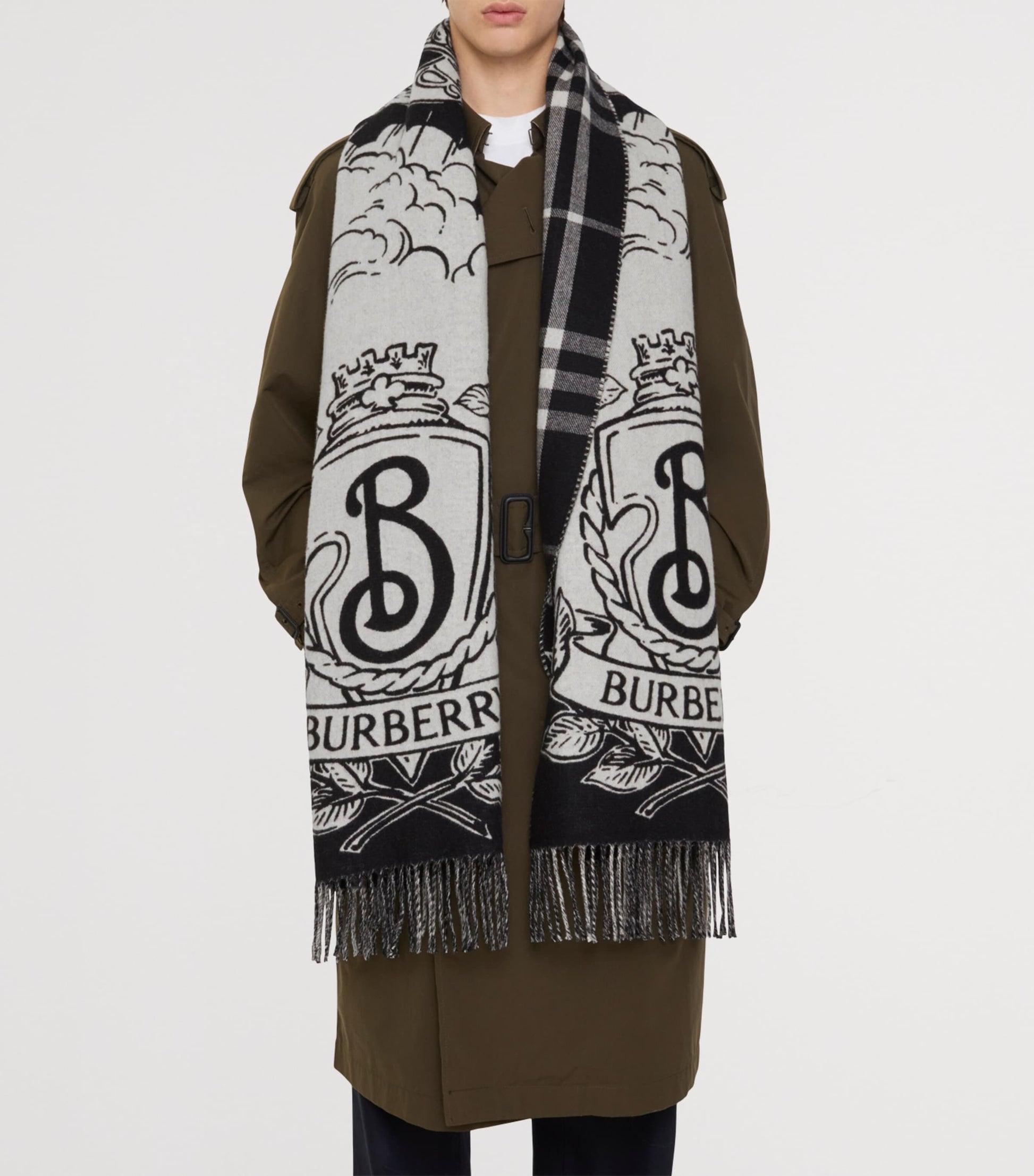 Cashmere Reversible Stormy Knight Scarf