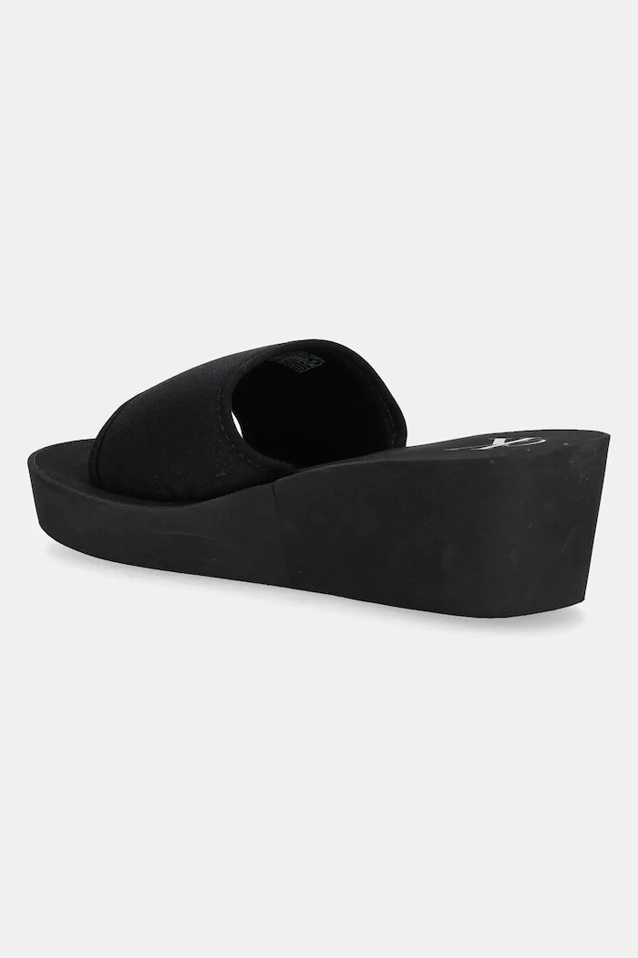 Calvin Klein Jeans BEACH WEDGE SLIDE CANVAS Terlik