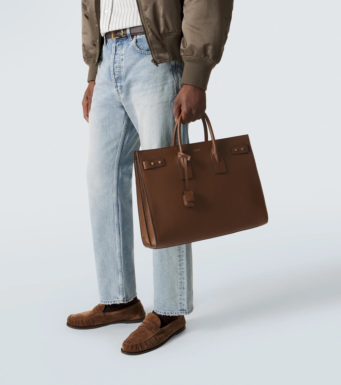 Saint Laurent - Sac De Jour Thin Large leather tote bag