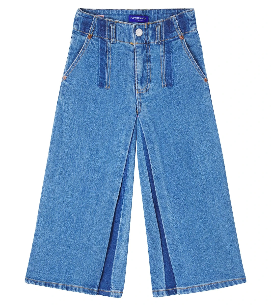 Scotch & Soda Kids - Wave wide-leg jeans